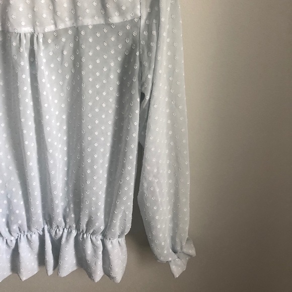 GUESS baby blue blouse - Picture 7 of 8